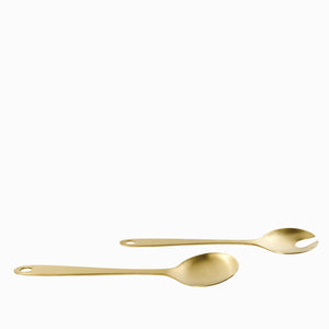 Set de servidoras ensalada dorado