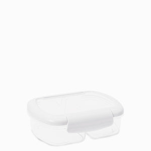Recipiente Hermetico Con Division Blanco 630 Ml