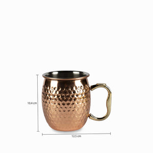 Mug en acero Moscú copper mate