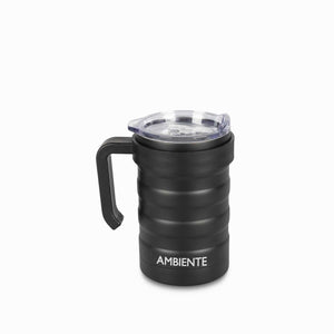 Mug doble pared en acero negro mate 550ml-1-AMBIENTE GOURMET MÉXICO