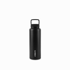 Termo doble pared negro mate 1 litro