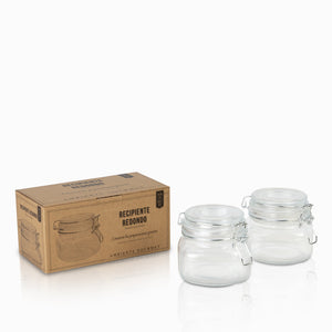 Recipiente redondo 400 ml set x 2