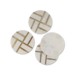 Setx4 portavasos redondo lineas doradas-1-AMBIENTE GOURMET MÉXICO