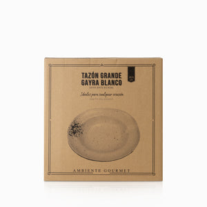 Tazon grande gayra blanco 25.5 cm