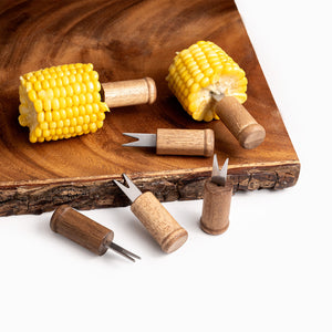 Pinchos para mazorca en acacia