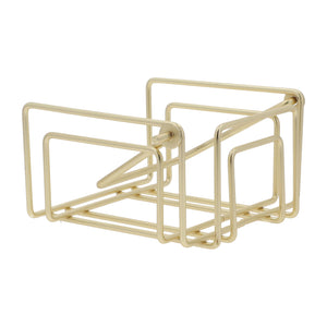 Servilletero cuadrado dorado mate-3-AMBIENTE GOURMET MÉXICO