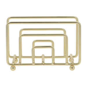 Servilletero cuatro dorado mate-4-AMBIENTE GOURMET MÉXICO