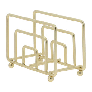 Servilletero cuatro dorado mate-3-AMBIENTE GOURMET MÉXICO