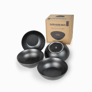 Tazon negro mate 600 ml setx4-1-AMBIENTE GOURMET MÉXICO