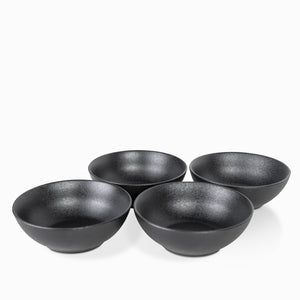 Tazon negro mate 600 ml setx4