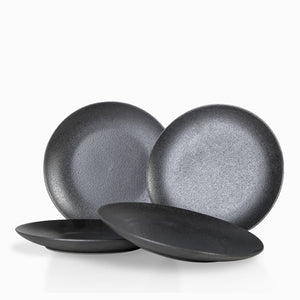 Plato mediano negro mate setx4