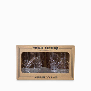 Vaso agata rosado setx2-3-AMBIENTE GOURMET MÉXICO