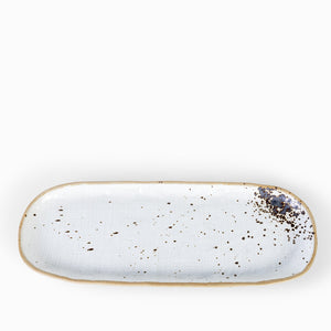 Charola gayra blanco 38x15cm