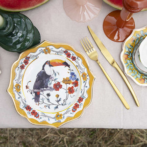 Set de cubiertos line dorado mate 16 pcs