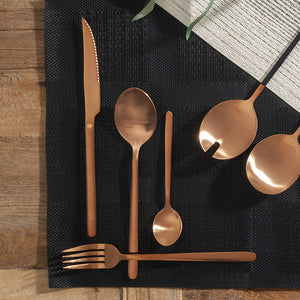Cubiertos Alton copper set x16-5-AMBIENTE GOURMET MÉXICO