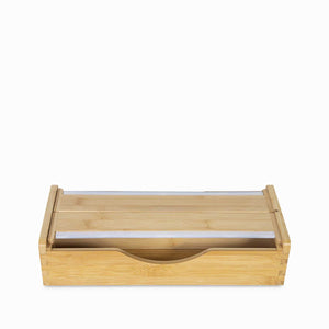 Dispensador para rollo de papel en bambu