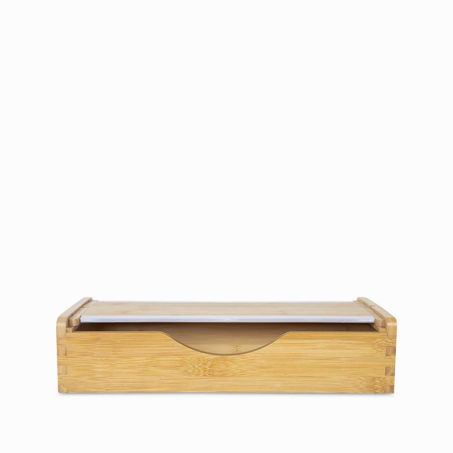 Dispensador para rollo de papel en bambu