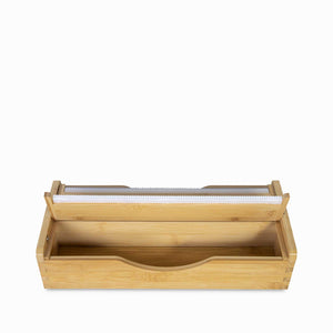 Dispensador para rollo de papel en bambu