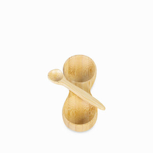 Salsero con cuchara en bambu