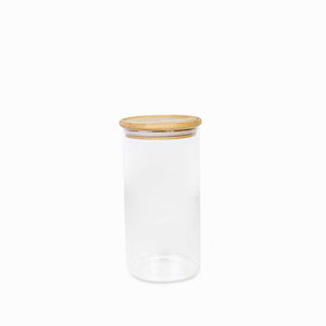 Recipiente redondo tapa en bambu 1300ml