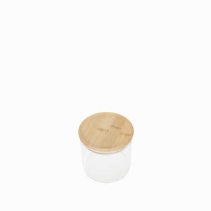 Recipiente redondo tapa en bambu 650ml