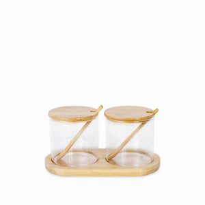 Recipientes para especias con cuchara setx2
