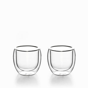 Vaso doble pared curvo 100ml setx2