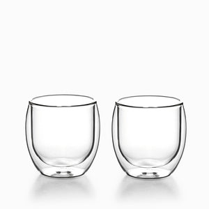 Vaso doble pared curvo 250ml setx2