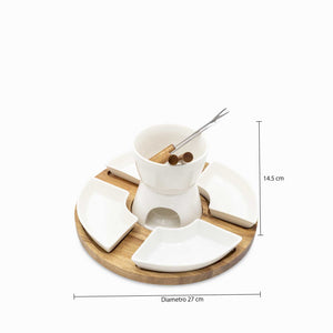 Set para fondue con pinchos