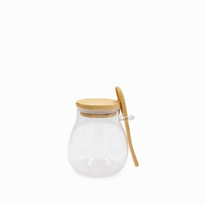 Recipiente con cuchara en bambú pequeño