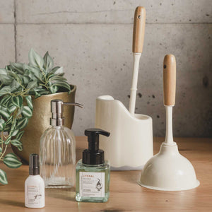 Cepillo para baño mango en bambú con base