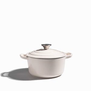 Olla blanca 20cm en hierro fundido