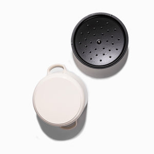 Olla blanca 24cm en hierro fundido