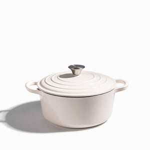 Olla blanca 24cm en hierro fundido