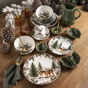 Pocillo y plato navidad Silvestre setx4-5-AMBIENTE GOURMET MÉXICO