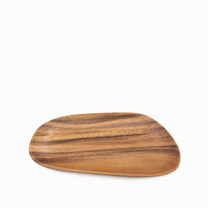 Charola irregular en acacia 30cm