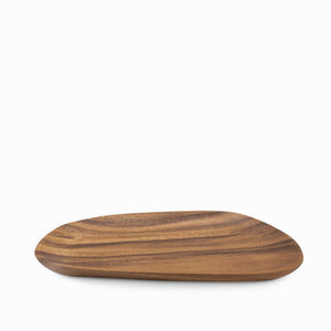 Charola irregular en acacia 30cm