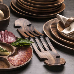 Servidoras ensalada en acacia--AMBIENTE GOURMET MÉXICO