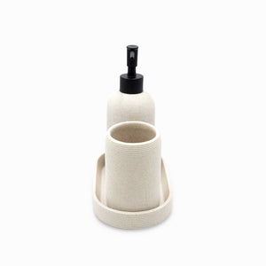 Set baño piedra gris