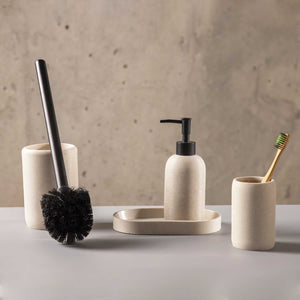 Set baño piedra gris