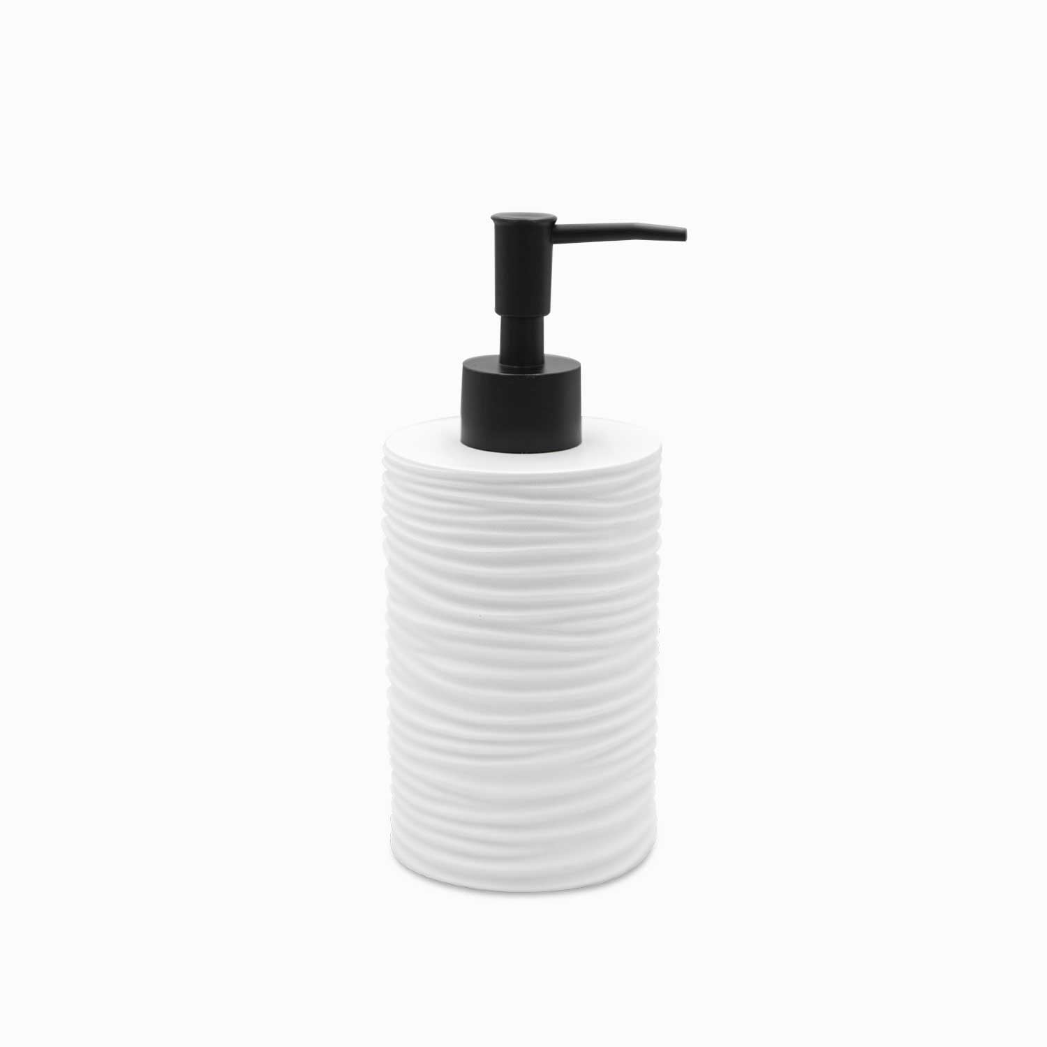 Dispensador de jabón blanco