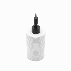 Dispensador de jabón blanco