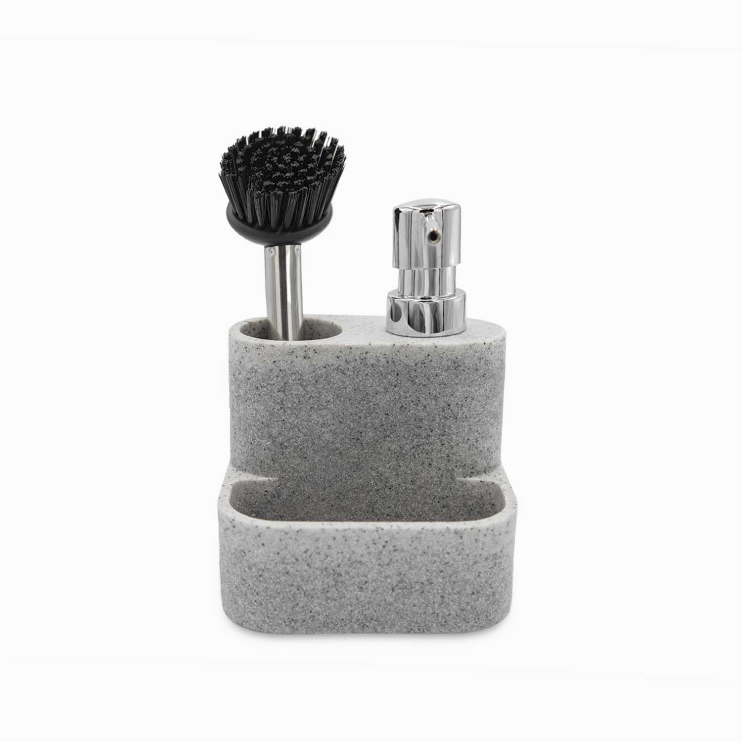 Dispensador jabón lavaplatos con cepillo
