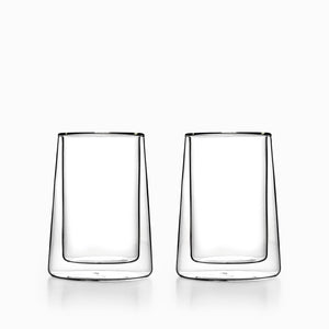 Vaso doble pared cuadrado 300ml setx2