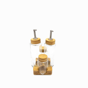 Set ensaladas base madera