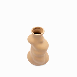 Florero Alezan café