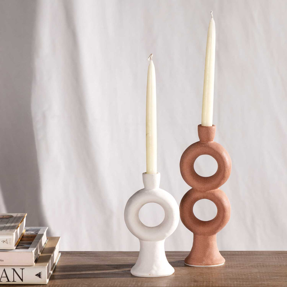 Candelabro Aro Blanco