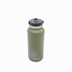 Termo doble pared verde con pitillo 1240ml