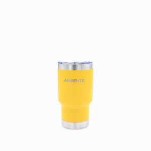 Vaso doble pared amarillo 330ml