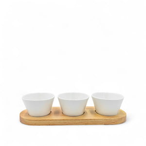 Set salseras cerámica y bandeja 4 piezas-1-AMBIENTE GOURMET MÉXICO